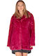 Women's Short Fur Fuchsia