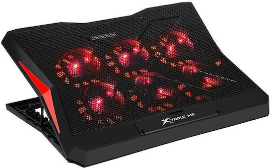 Xtrike Me Cooling Pad for Laptop up to 17" with 6 Fan and Lighting ()