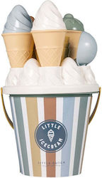 Little Dutch Ice Cream Vintage Stripes Blau 17cm 14Stück