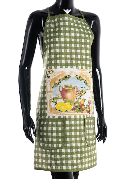 Silk Fashion Crete Ποδιά Κουζίνας Πράσινη 78x64...