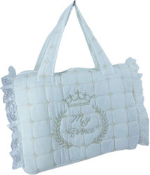Mini Chics Τσάντα-Αλλαξιέρα Ώμου/Χειρός Λευκή 37x16x32εκ.