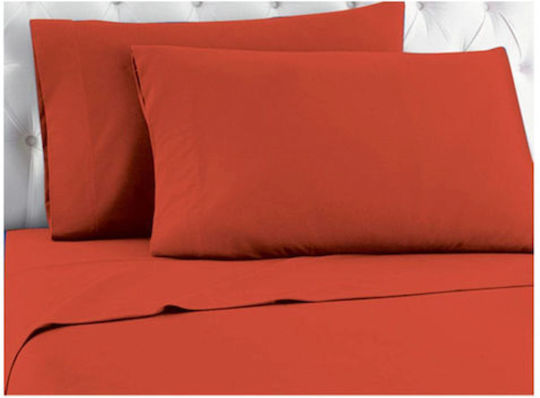 TnS Sheet King Size with Elastic 180x200+25cm. Red