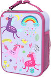 Ion8 Lunch Bag Isothermal Food Case Pink Unicorns L19.5 x W8 x H26.5cm