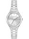 Trussardi Metropolitan Ceas de Damă cu Argintiu Brățară Metalică