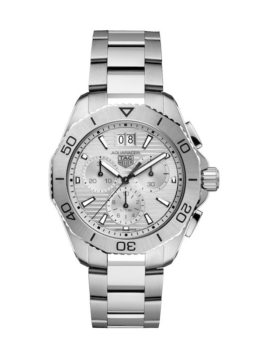 Tag heuer shop chronograph white face