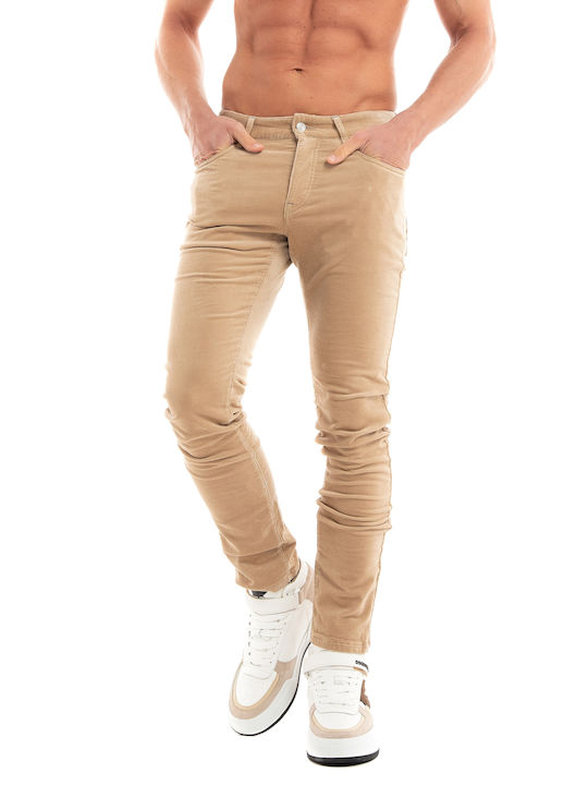 Scotch & Soda Men's Trousers in Regular Fit Beige