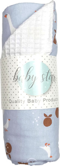 Baby Star Babydecken Wickeltücher für Kinderzimmer Gans 75x100cm