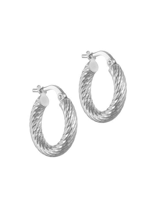 Silver earrings Silver 925 hoops KVK-27103W