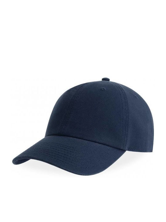 ATLANTIS FRASER Εξάφυλλο καπέλο τζόκεϊ 100% Οργανικό Βαμβάκι Twill 255g/m NAVY