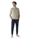 Nautica Men's Summer Pajama Pants Beige