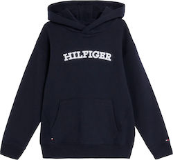 Tommy Hilfiger Kids Sweatshirt with Hood and Pocket Blue