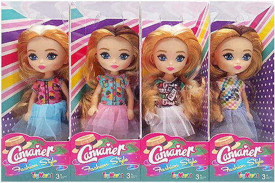 ToyMarkt Fashion Style Camaner Doll for 3+ years+ Years 15cm (Various Designs/Assortments of Designs) 1pc