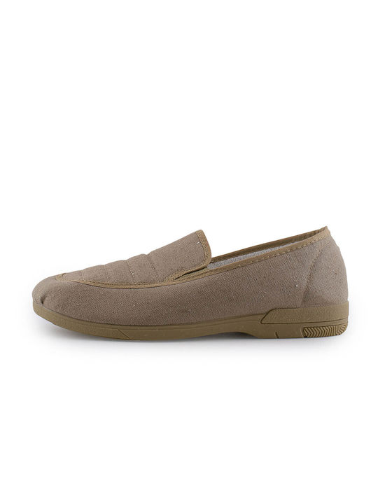 B-Soft Men's Slip-Ons Beige