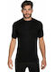 Men's Undershirt Short-sleeved in Black Color