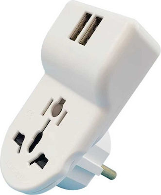 Tradesor RTA09-39 Universal to Greek Plug Adapter