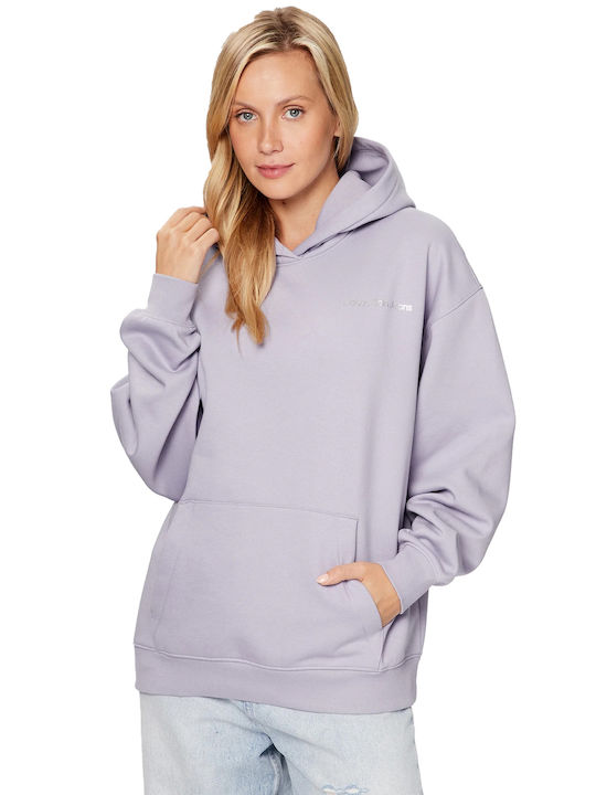 Damen Sweatshirt Kapuzen Lila