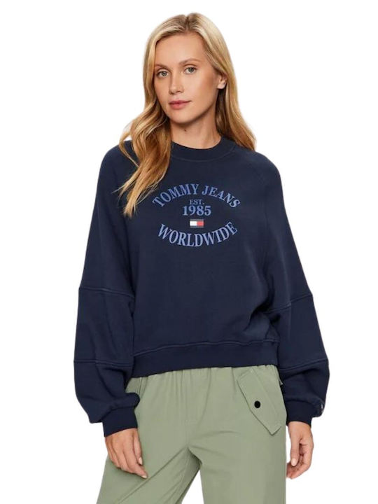 Tommy Hilfiger Lang Damen Sweatshirt Blau