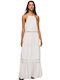 Pepe Jeans Eris Summer Maxi Dress White