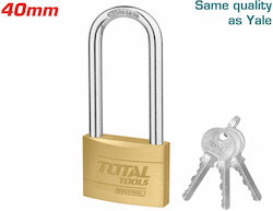 Total Steel Padlock Lengthened with Key 40mm 1pcs