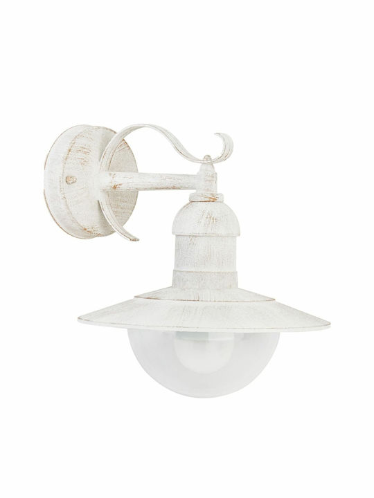 Avide Imperial Wall-Mounted Outdoor Lantern IP44 E27 White