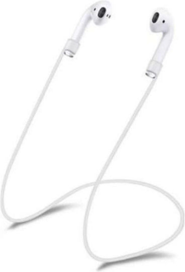 Tech-Protect Каишка против изгубване в Бял цвят за Apple AirPods 1 / AirPods 2