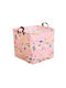 ecarla Children's Storage Basket made of Fabric Lama Pink 31x31x31cm 1pcs