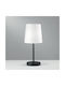 Fan Europe Sally Metal Table Lamp for E14 Socket with White Shade and Black Base