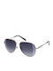 Just Cavalli Herren Sonnenbrille mit Silber Metall Gestell und Blau Verlaufsfarbe Linse