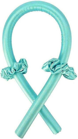 Satin Set de ondulare fără căldură 30mm în Culoare Albastru