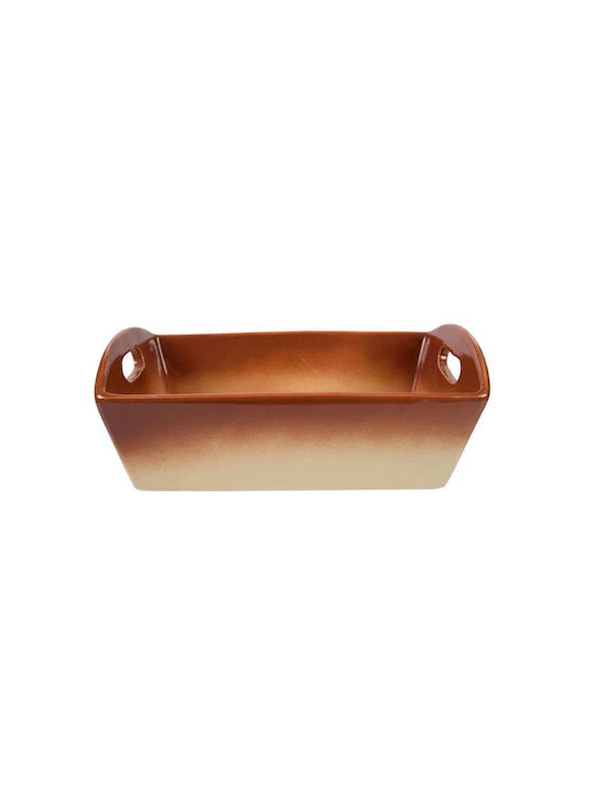 Art et Lumiere Coș de pâine Ceramic Maro