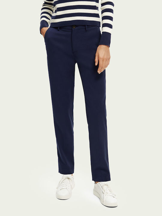 Scotch & Soda Lowry Pantaloni de damă Pantaloni chino cu croială slim Albastru marin