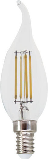 Diolamp LED-Lampe 4W für Fassung E14 und Form C35 Warmes Weiß 480lm