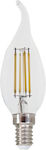 Diolamp Λάμπα LED για Ντουί E14 και Σχήμα C35 Φυσικό Λευκό 490lm