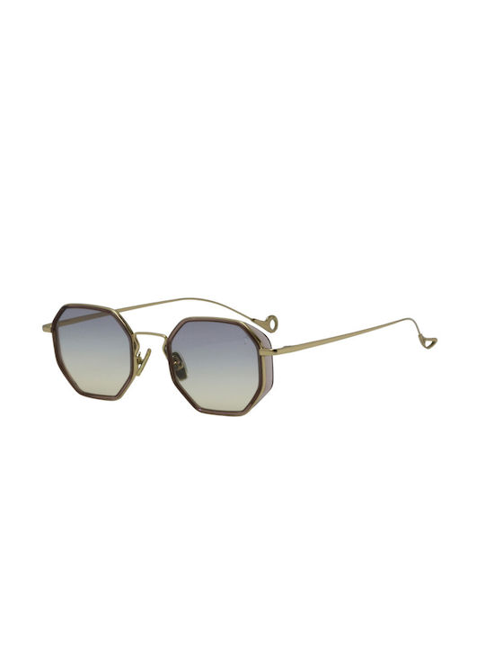 Eyepetizer Tommaso Sunglasses with Gold Metal Frame and Yellow Gradient Lenses C.Q/Q-4-19