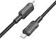 Hoco Leader X94 USB 2.0 Cable USB-C male - USB-C 60W Μαύρο 1m HOC-X94c-BK