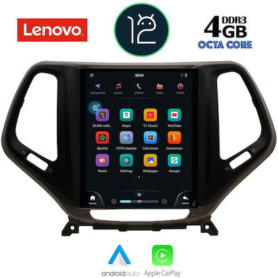 Lenovo Sistem Audio Auto pentru Jeep Cherokee 2014 (Bluetooth/USB/WiFi/GPS/Apple-Carplay) cu Ecran Tactil 9.7"