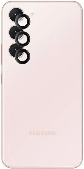 Προστασία Κάμερας Tempered Glass Μαύρο για το Galaxy S23 / S23 Plus