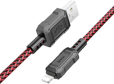 Hoco X94 Leader Geflochten USB-C zu Lightning Kabel 20W Rot 1m (HC-X94LRD)