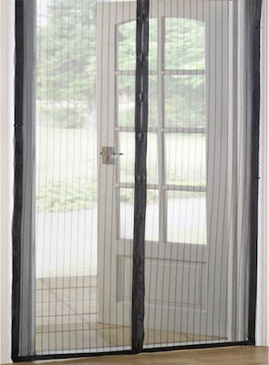 Keskor Screen Door Magnetic Black from Fiberglass 210x100cm 49638-01