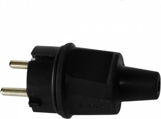 Elvhx Stecker Männlich Schuko Schwarz