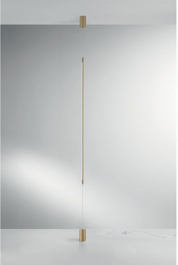 Fan Europe LED Floor Lamp H120xW6cm. with Adjustable White Light 1728lm Gold