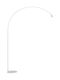 Fan Europe Lampa de podea Î224xL185cm. cu Soclu pentru Bec GU10 Alb