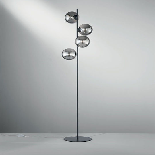 Fan Europe Stehleuchte H160xB34.5cm. mit Fassung für Lampe G9 Schwarz