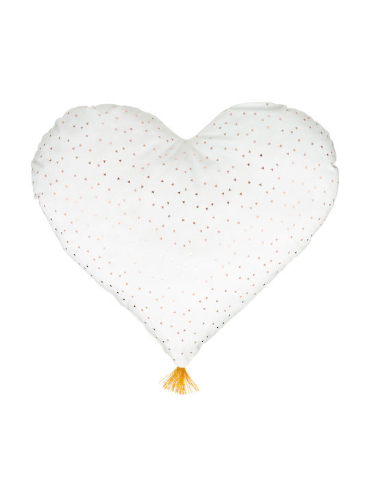 Atmosphera Kids Decorative Heart Pillow White 40x45cm