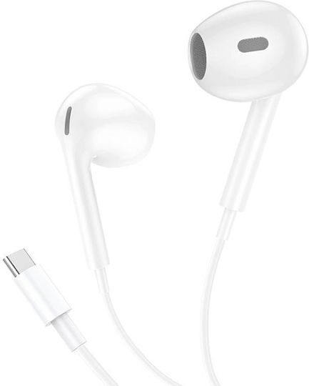 Foneng T61 Слушалки Безжични с щекер USB-C Бял