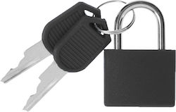 Benzi Padlock Brass with Key 20mm Black 1pcs