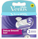 Gillette Venus Deluxe Smooth Swirl Capete de schimb cu lame Bandă lubrifiantă 3buc