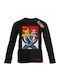 Kids' Shirt Long Sleeve Black Pikachu in Act