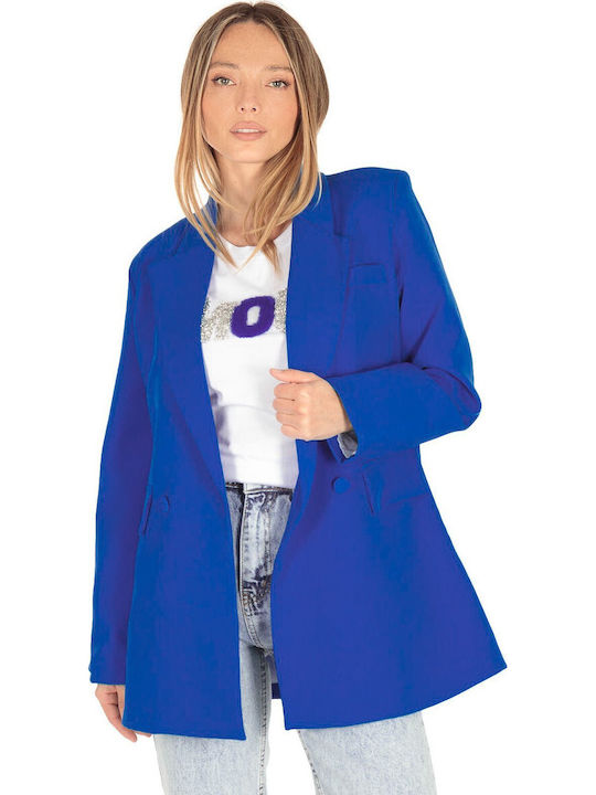 Silia D Damen Blazer Blau