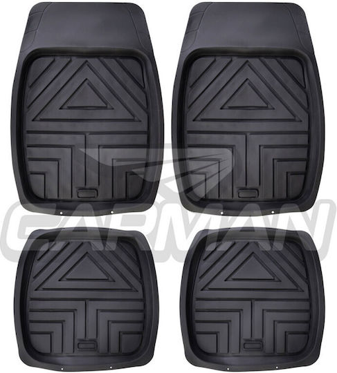 Carman Set of Front and Rear Mats Universal 4pcs 2020 Black